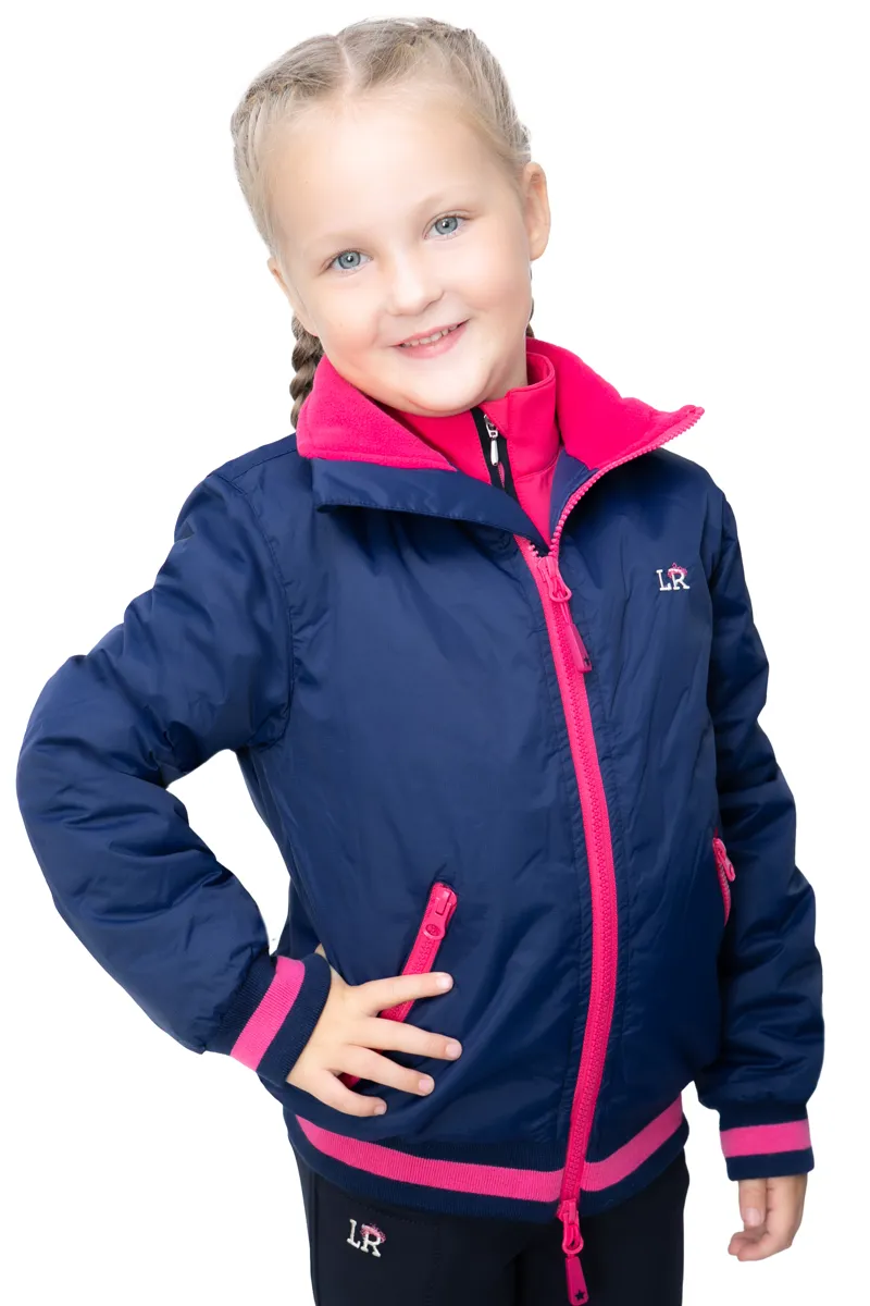 Hy Equestrian Tracy Blouson by Little Rider - Navy/Pink